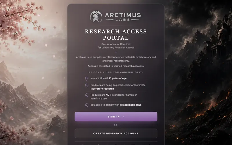 Arctimus Labs research access portal