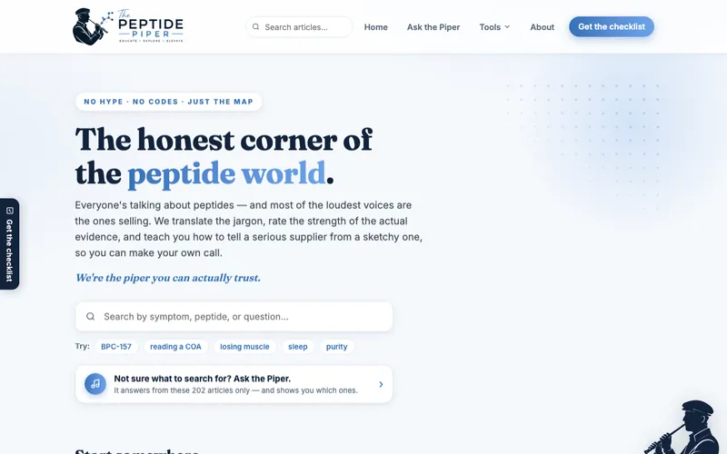 The Peptide Piper — education library homepage